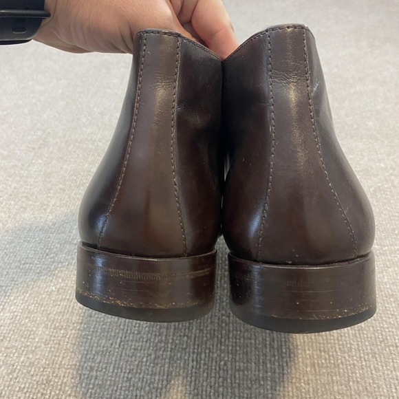 Ermenegildo Zegna Boots Mens 12 Brown Leather Chukka Ankle Dress Made in Italy main image 8